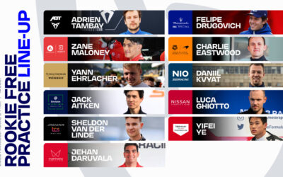 FULL DRIVER LINE-UP REVEALED FOR FORMULA E’S FIRST ROOKIE FREE PRACTICE OF THE GEN3 ERA