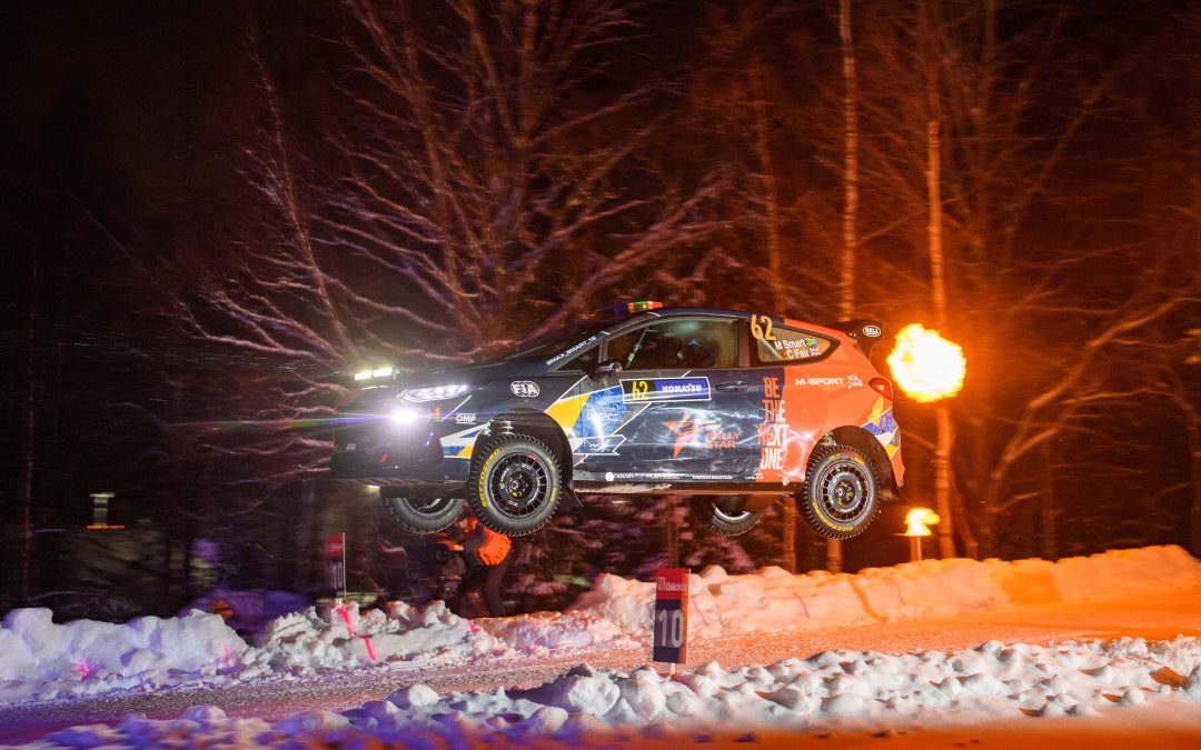 MAX SMART ONE OF THE FIA RALLY STAR DRIVERS WHO SHONE IN THE SWEDISH SNOW