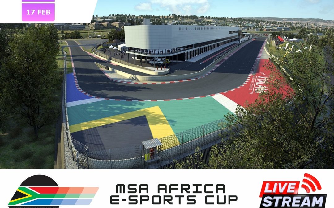 JOIN US FOR THE MSA AFRICA E-SPORTS CUP LIVE STREAM ON 17 FEBRUARY AT 16:00