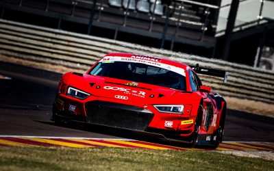 NEVELING POISED TO PUT HIS GOSCOR LIFT TRUCKS AUDI GT3 THROUGH ITS PACES AT ALDO SCRIBANTE