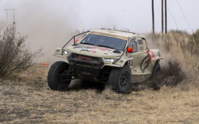 TOYOTA GAZOO RACING’S SAOOD VARIAWA AND NAVIGATOR FRANCOIS CAZALET TOOK THE OVERALL LEAD IN THE SA RALLY-RAID CHAMPIONSHIP AT THE SEASON’S HALFWAY MARK