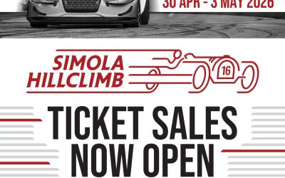 TICKET SALES NOW LIVE FOR 2026 SIMOLA HILLCLIMB