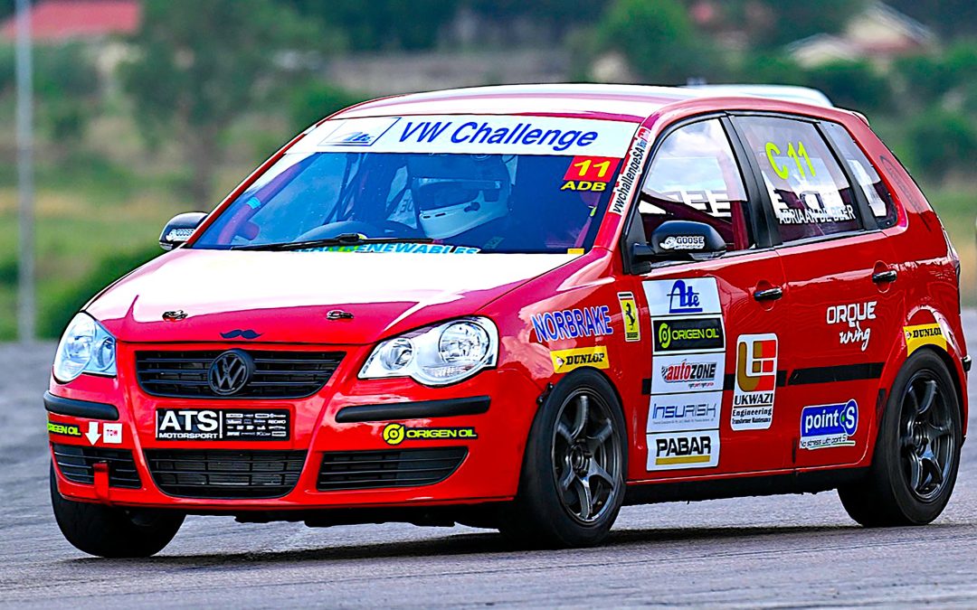 ADRIAAN DE BEER TAKES ATE VW CHALLENGE