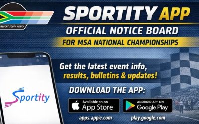 SPORTITY APP IS THE OFFICIAL DIGITAL NOTICE BOARD FOR MSA NATIONAL CHAMPIONSHIPS
